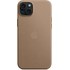 Apple - Coque pour iPhone 15 Plus - tissage fin - Taupe - avec MagSafe
