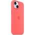 Apple - Coque pour iPhone 15 - silicone - goyave - avec MagSafe