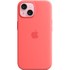 Apple - Coque pour iPhone 15 - silicone - goyave - avec MagSafe