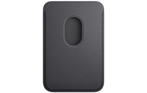 Apple - Porte‑cartes en tissage fin pour iPhone avec MagSafe - Noir