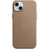 Apple - Coque pour iPhone 15 Plus - tissage fin - Taupe - avec MagSafe