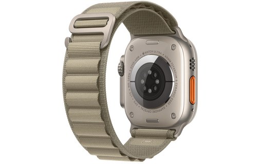 Apple - Boucle Alpine pour Apple Watch 49 mm - taille Small - olive