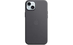 Apple - Coque pour iPhone 15 Plus - tissage fin - noire - avec MagSafe
