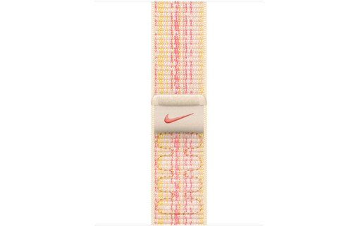 Apple - Boucle Sport Apple Watch 41 mm - 130 - 190 mm - lumière stellaire/rose