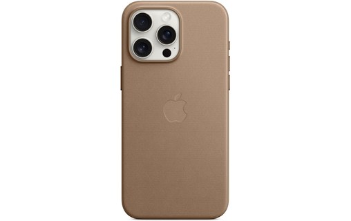 Apple - Coque pour iPhone 15 Pro Max avec MagSafe - tissage fin - Taupe