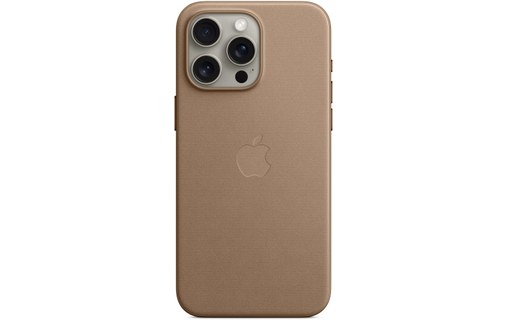 Apple - Coque pour iPhone 15 Pro Max avec MagSafe - tissage fin - Taupe