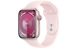 Apple Watch Series 9 GPS + Cellular 45mm Aluminium rose, Bracelet Sport - M/L