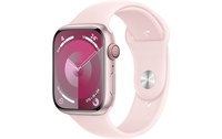 Apple Watch Series 9 GPS + Cellular 45mm Aluminium rose, Bracelet Sport - M/L