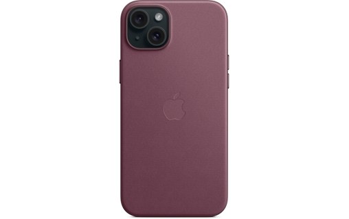 Apple - Coque pour iPhone 15 Plus - tissage fin - Mûre - avec MagSafe
