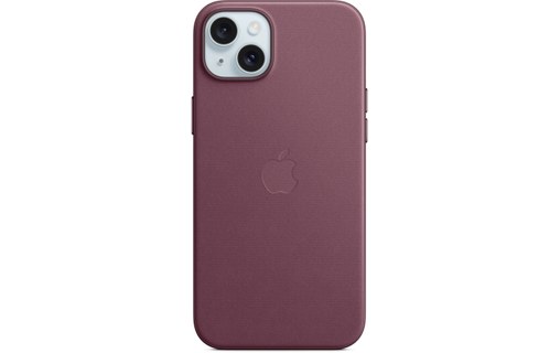 Apple - Coque pour iPhone 15 Plus - tissage fin - Mûre - avec MagSafe