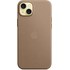Apple - Coque pour iPhone 15 Plus - tissage fin - Taupe - avec MagSafe