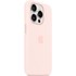Apple - Coque pour iPhone 15 Pro - silicone - Rose pâle - avec MagSafe