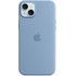 Apple - Coque pour iPhone 15 Plus - silicone - bleu d'hiver - avec MagSafe