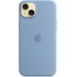 Apple - Coque pour iPhone 15 Plus - silicone - bleu d'hiver - avec MagSafe