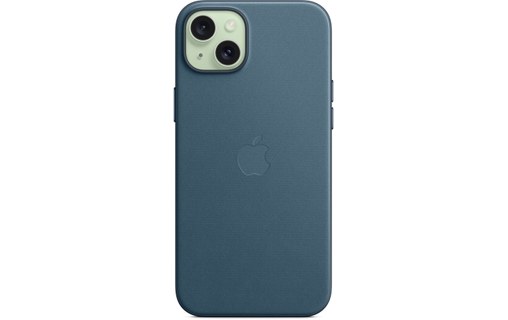 Apple - Coque pour iPhone 15 Plus - tissage fin - bleu Pacifique - avec MagSafe