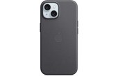 Apple - Coque pour iPhone 15 - tissage fin - Noir avec MagSafe
