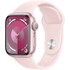 Apple Watch Series 9 GPS 41mm Aluminium rose, Bracelet Sport Rose pâle - S/M