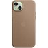 Apple - Coque pour iPhone 15 Plus - tissage fin - Taupe - avec MagSafe