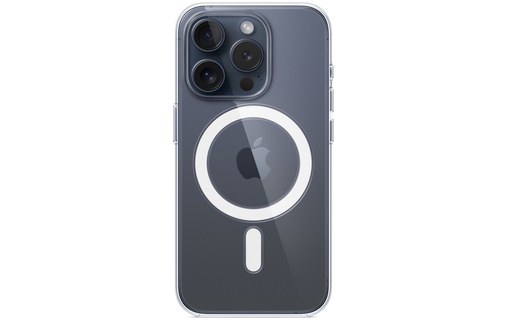 Apple - Coque pour iPhone 15 Pro - transparente - avec MagSafe