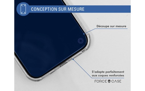 Protection d'écran verre iPhone 15 Pro 2.5D Anti Lumière Bleue - Force Glass