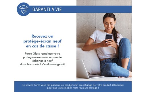 Protection d'écran verre iPhone 15 Pro 2.5D Anti Lumière Bleue - Force Glass