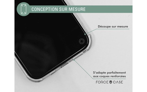 Protection d'écran Privacy iPhone 15 Plus 2.5D - Force Glass