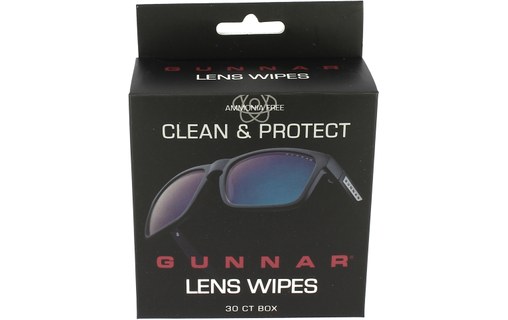 Lingettes nettoyantes pour lunettes Gunnar - Lunettes anti lumière