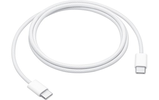 Câble USB-C vers USB-C pour modèles iPhone 1 mètre (blanc) 