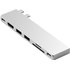 Hub Macbook Satechi Pro Hub Slim Argent, USB USB-C HDMI 4K Lecteur carte