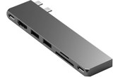 Hub Macbook Satechi Pro Hub Slim Gris, USB USB-C HDMI 4K Lecteur Carte