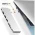 Hub Macbook Satechi Pro Hub Slim Argent, USB USB-C HDMI 4K Lecteur carte