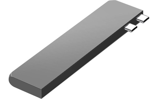 Hub Macbook Satechi Pro Hub Slim Gris, USB USB-C HDMI 4K Lecteur Carte