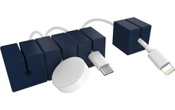 Lot de 4 passe-câbles aimantés - Bleu - Gestion des câbles - Function101