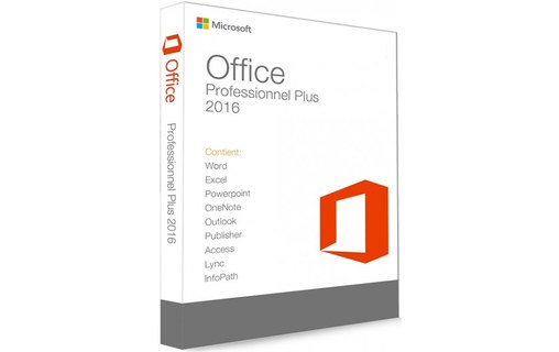 Microsoft Office 2016 Professionnel Plus (clé "bind") - Clé licence à télécharg