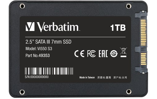 Verbatim Vi550 S3 1 To - SSD 2,5"