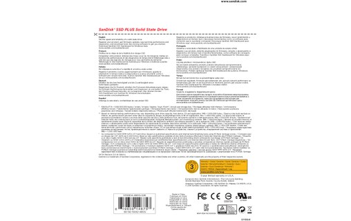 SanDisk SSD Plus 480 Go - SSD 2,5" SLC