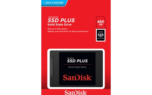 SanDisk SSD Plus 480 Go - SSD 2,5" SLC