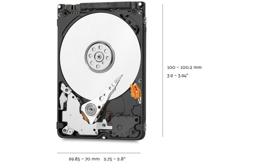 Western Digital Blue 2 To - Disque dur 2,5" 5400 tr/min - WD20SPZX