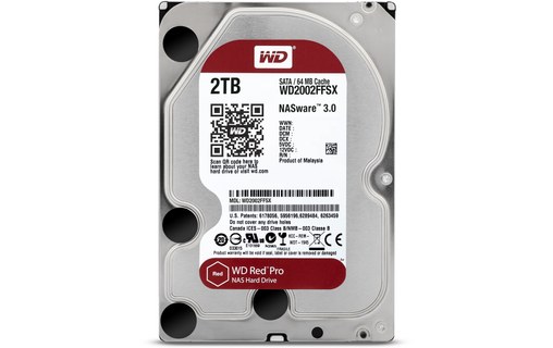Western Digital WD Red Pro 2 To - Disque dur 7200 tr/min pour NAS - WD2002FFSX