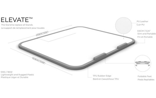 Support pour ordinateur portable 13" à 15" et tablette - Function101 Elevate