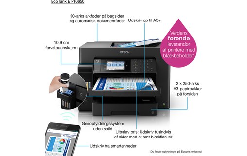 Imprimante multifonction Epson EcoTank ET-16650 - WiFi, AirPrint