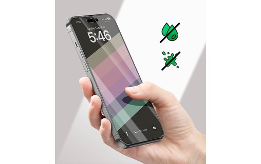 Verre Trempé pour iPhone 15 Plus Dureté 9H Anti-espion 4smarts Second Glass