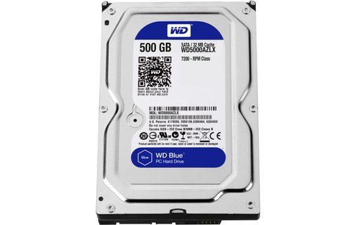 Western Digital Blue 500 Go - Disque dur 7200 tr/min - WD5000AZLX