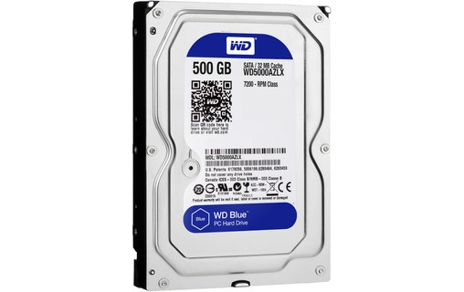 Western Digital Blue 500 Go - Disque dur 7200 tr/min - WD5000AZLX