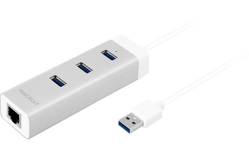 Macally U3HUBGBA - Hub 3 ports USB 3.0 + 1 port Ethernet Gigabit