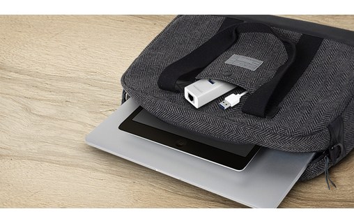 Macally U3HUBGBA - Hub 3 ports USB 3.0 + 1 port Ethernet Gigabit