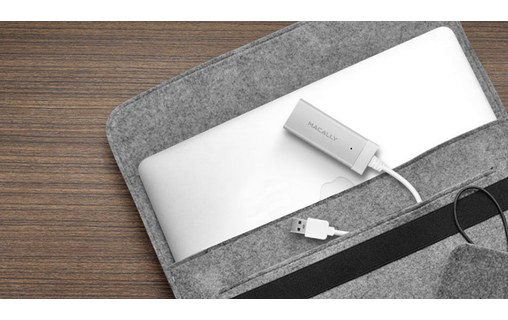 Macally U3HUBGBA - Hub 3 ports USB 3.0 + 1 port Ethernet Gigabit