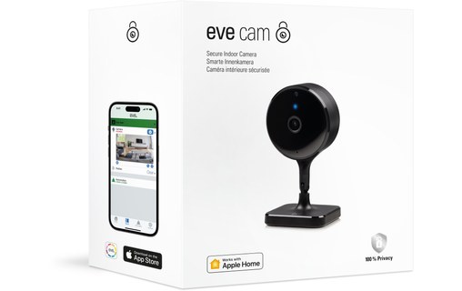 Eve Cam - Caméra intérieure intelligente Apple Homekit Wi-Fi 1080p