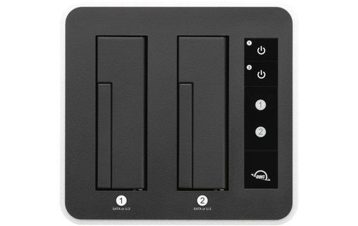 Dock USB-C/USB-A pour 2 disques SATA ou U.2 NVMe 3,5"/2,5" - OWC Drive Dock U.2