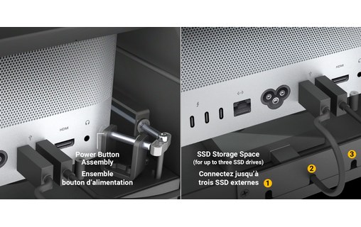 Système de montage rack 19" 3U pour 2 Mac Studio - Sonnet RackMac Studio
